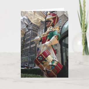 Tarjeta Festiva Festividad de Navidades de drenaje de Nueva York