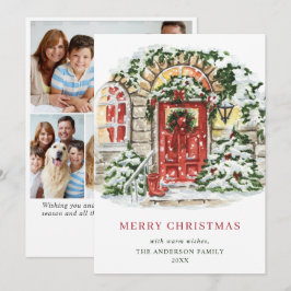 Tarjeta Festiva Festividad de Navidades de la Casa de Campo Saludo