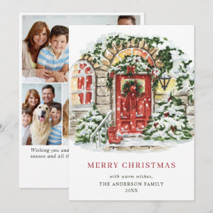 Tarjeta Festiva Festividad de Navidades de la Casa de Campo Saludo