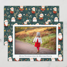 Tarjeta Festiva Festividad de Navidades del patrón Santa