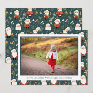 Tarjeta Festiva Festividad de Navidades del patrón Santa