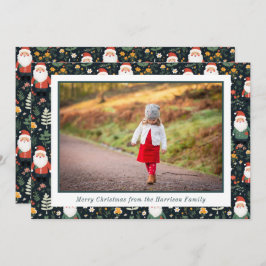 Tarjeta Festiva Festividad de Navidades del patrón Santa