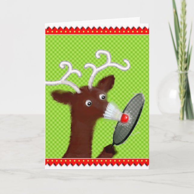 Tarjeta Festiva Festividad de Navidades divertidos (Anverso)