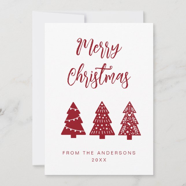 Tarjeta Festiva Festividad de Navidades escandinavos (Anverso)