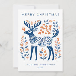 Tarjeta Festiva Festividad de Navidades escandinavos