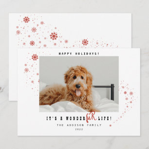 Tarjeta Festiva Festividad de Navidades fotográficos de WonderFUR