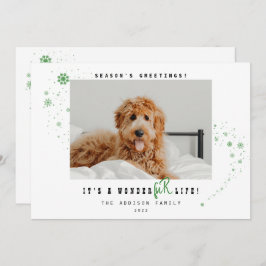 Tarjeta Festiva Festividad de Navidades fotográficos de WonderFUR 