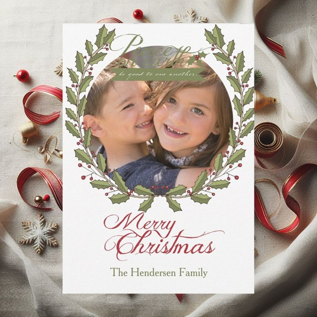 Tarjeta Festiva Festividad de Navidades fotográficos personalizado (Subido por el creador)