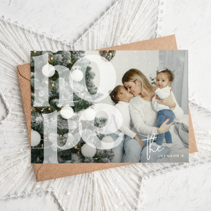 Tarjeta Festiva Festividad de Navidades fotográficos por el uso de