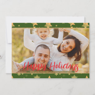 Tarjeta Festiva Festividad de Navidades modernos con estrella del