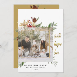 Tarjeta Festiva Festividad de Oro Festividad Esperanza Amar A Dos 