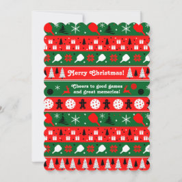 Tarjeta Festiva Festividad de Pickleball