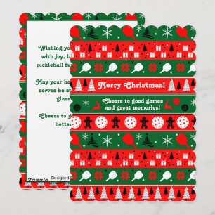 Tarjeta Festiva Festividad de Pickleball