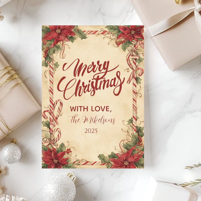 Tarjeta Festiva Festividad de Poinsettia Rusa (Subido por el creador)