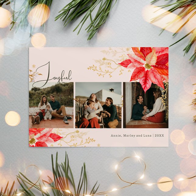 Tarjeta Festiva Festividad de tres Navidades de fotografía de colo (Subido por el creador)