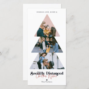 Tarjeta Festiva Festividad del Collage de fotos navideño moderno