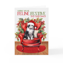 Festividad del gato FELINE, Navidades del tuxedo b