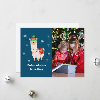 Tarjeta Festiva Festividad divertida foto de Llama Pun