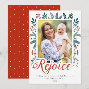Tarjeta Festiva Festividad en guión de regocijo Navidades Festivid