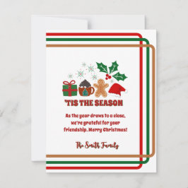 Tarjeta Festiva Festividad 'Esta es la carta de los Navidades de t