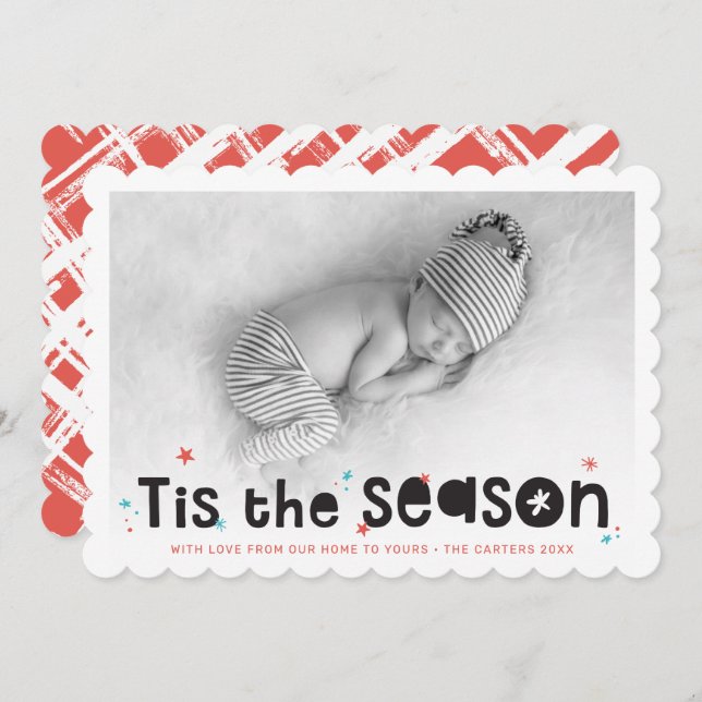 Tarjeta Festiva FESTIVIDAD FOTOGRAFÍA tipografía divertida es cita (Anverso / Reverso)