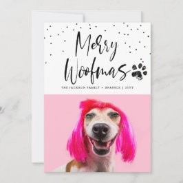 Tarjeta Festiva Festividad Mascota 2 Navidades fotográficos