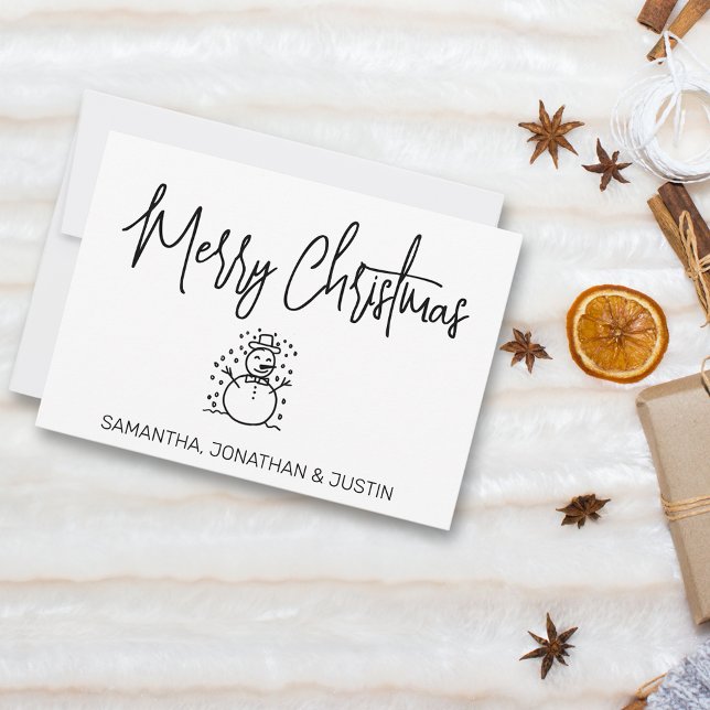 Tarjeta Festiva Festividad mínima de Navidades personalizados (Subido por el creador)