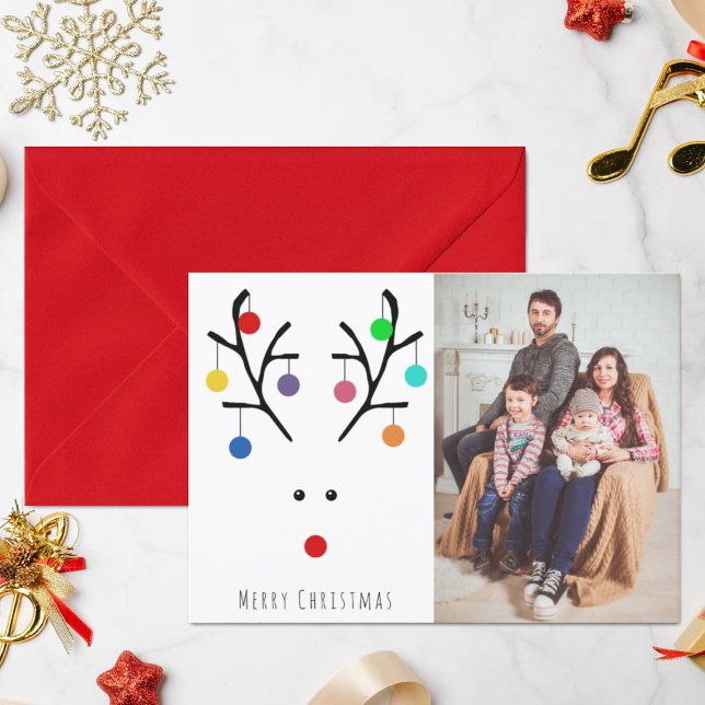 Tarjeta Festiva Festividad moderna, singulares Navidades de renos  (Subido por el creador)