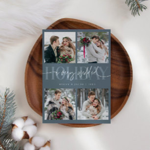 Tarjeta Festiva Festividad muy casada Nueva pizarra de fotos multi