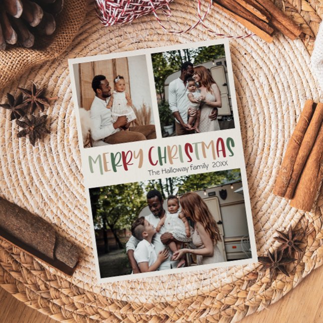 Tarjeta Festiva Festividad Navidades coloridos Casuales Negrita Tr (Subido por el creador)