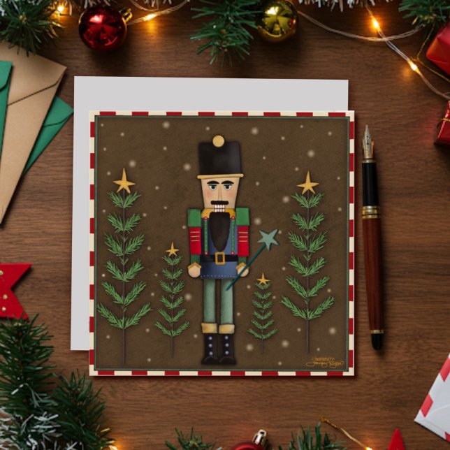 Tarjeta Festiva Festividad Navidades de cazadores de nueces tradic (Subido por el creador)