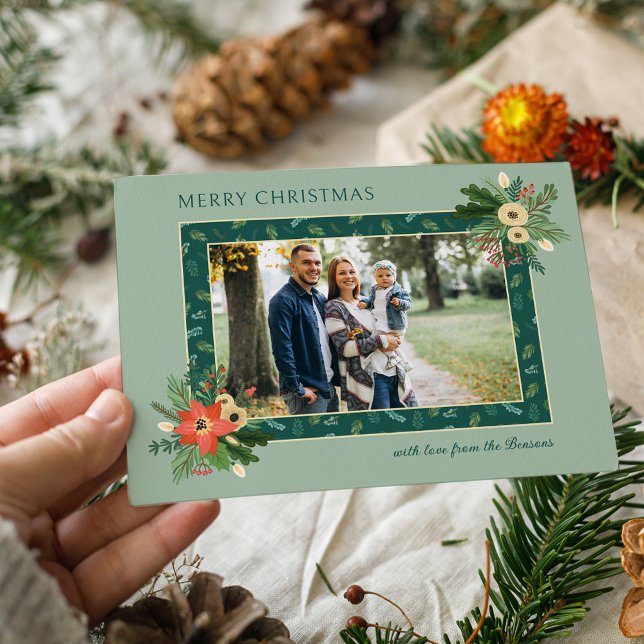 Tarjeta Festiva Festividad Navidades de la dieta Floral 1 Foto (Subido por el creador)