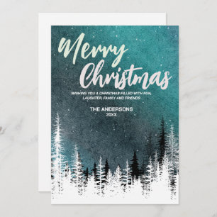 Tarjeta Festiva Festividad navideña invierno