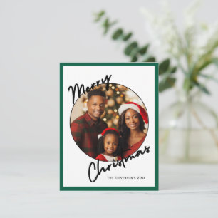 Tarjeta Festiva Festividad navideña personalizada Foto festividad 