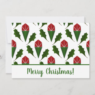 Tarjeta Festiva Festividad personalizada Roses rojas y arte honest