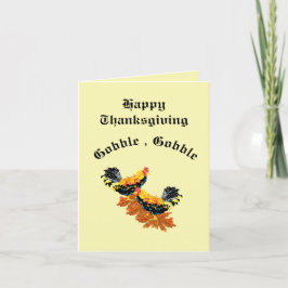 Tarjeta Festiva Festividad plegada Día de Acción de Gracias W/Orac