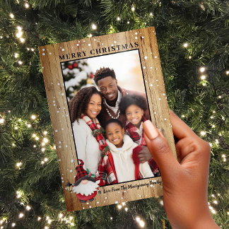 Tarjeta Festiva Festividad Rustica Lumberjack Gnome Foto de Navida