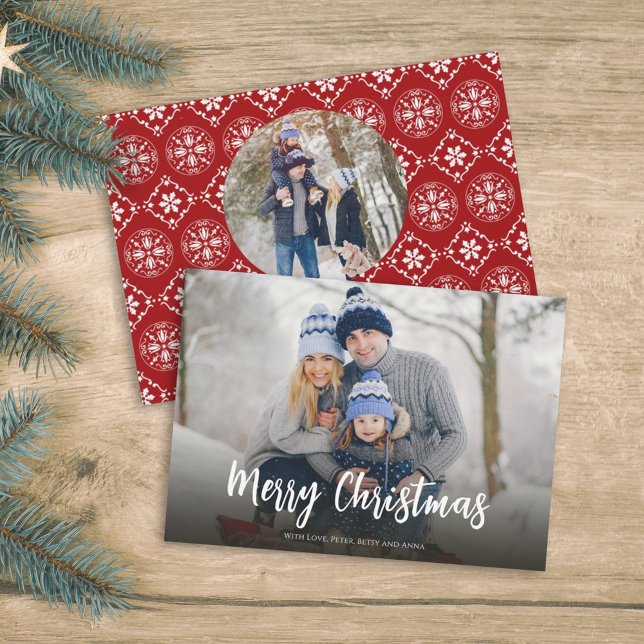 Tarjeta Festiva Festividad Sencilla de Snowflake para navidades 2  (Subido por el creador)