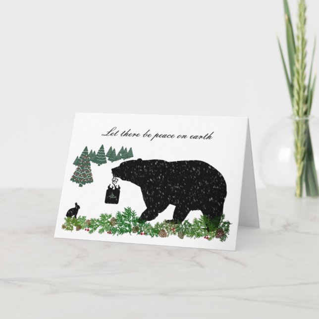 Tarjeta Festiva Festividad silvestre (Anverso)