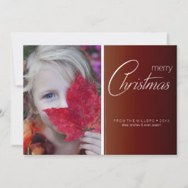 Tarjeta Festiva Festividad simple editable por foto