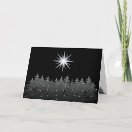 Tarjeta Festiva Festividad Universal de la Estrella Blanca del Cie