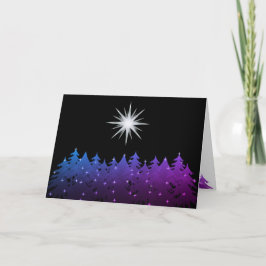 Tarjeta Festiva Festividad Universal de la Estrella Blanca del Cie