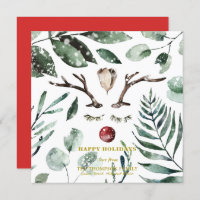 Festividad Verde Rojo Eucalyptus Magnolia