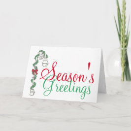 Tarjeta Festiva Festividades de los Navidades Lamppost de Nueva Yo