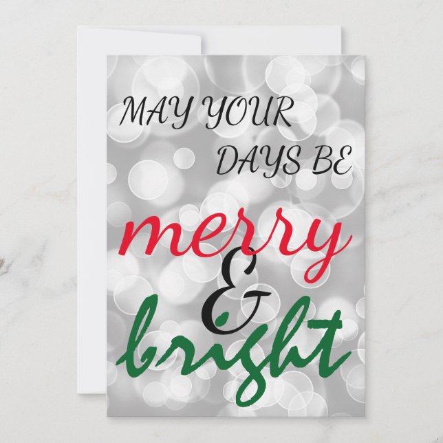 Tarjeta Festiva Festividades de navidades (Anverso)