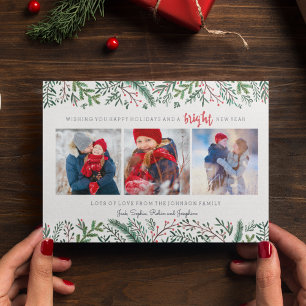 Tarjeta Festiva Festividades de navidades   Árbol de pinos   3 Tar