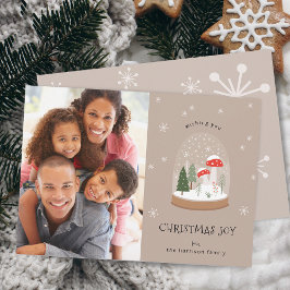 Tarjeta Festiva Festividades de Navidades de fotografía de Snowwor