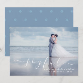 Tarjeta Festiva Festividades de Navidades de fotografía Personaliz