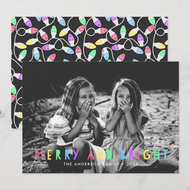 Tarjeta Festiva Festividades de Navidades de fotos individuales de (Anverso / Reverso)