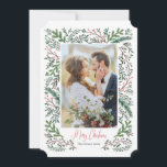 Tarjeta Festiva Festividades de navidades | Marco de árbol de pino<br><div class="desc">Diseño de cartita ©2016 Todos los derechos reservados ¡Siéntase libre de cambiar o agregar texto! ¡Espero que disfrutes de mis ilustraciones! ¡Busca también productos que coincidan en mi tienda!</div>